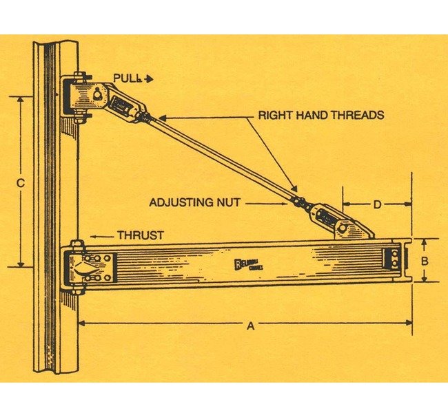 Heavy Duty Wall Mount Jib Crane Model 600 TRW - Image 2