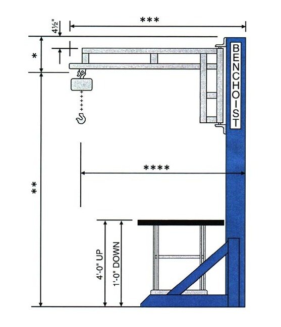 Heavy Duty Scissor Style Workstation with Adjustable Height Control - Image 1