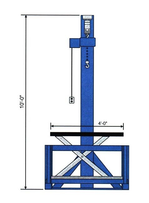Heavy Duty Scissor Style Workstation with Adjustable Height Control - Image 3