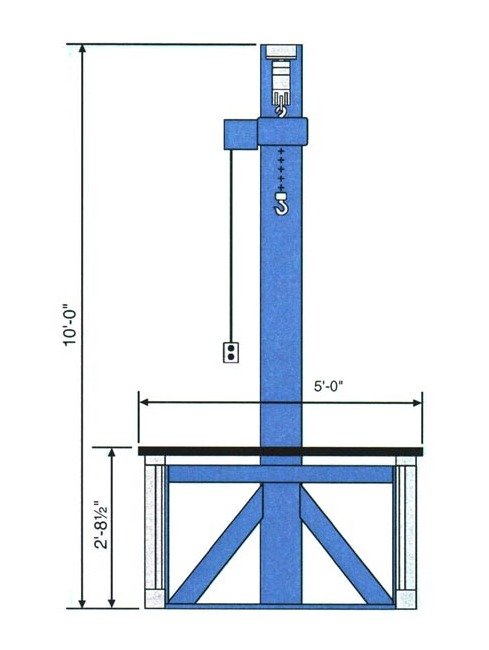 Industrial Fixed Height Benchhoist Workstation - Image 3