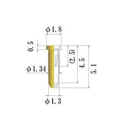 JCC Small Size Round Socket Pin - 0.35-0.60mm Acceptable Plug Diameter - Image 1