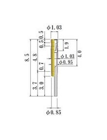 JCC Small Size Socket Pin 0.45-0.54mm Round Socket Pin - Image 1
