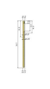 JCC Small Size Round Socket Pin - 0.21 to 0.42 mm Acceptable Plug Diameter - Image 2