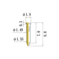 JCC Small Size Round Socket Pin 0.38-0.60mm - Image 1