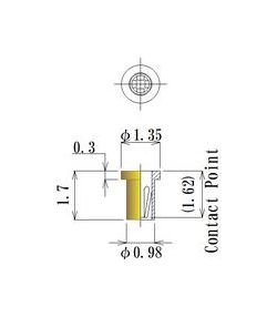 0.30-0.50mm Short Socket Pin for Through Hole Connection - Image 1