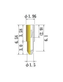 JCC Medium Size Round Socket Pin, 0.60-0.75mm Plug Diameter - Image 1