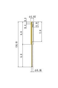 JCC Small Round Socket Pin 0.45-0.54mm Acceptable Plug Diameter - Image 1