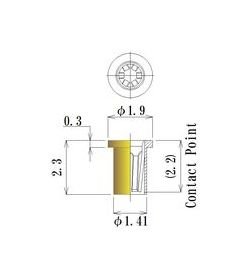 JCC 0.60-0.82mm Round Socket Pin Short Socket Plug - Image 1