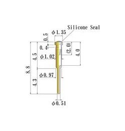 JCC Small Size Socket Pin - 0.30-0.52mm Plug Diameter - Image 1