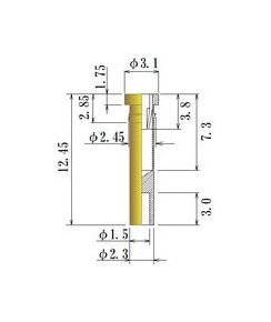 JCC 1.30-1.50mm Acceptable Plug Diameter Round Socket Pin - Image 1