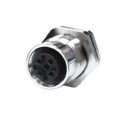JCC M12 Sensor Round Waterproof Panel Type Receptacle Connector - Image 1