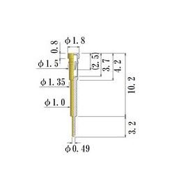 JCC Small Round Socket Pin - 0.35-0.60mm Acceptable Plug Diameter - Image 1