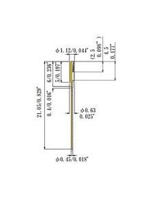 Small Size High Temperature Socket Pin - 0.35-0.45mm Plug Diameter - Image 2