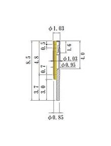 JCC Small Size Socket Pin 0.30-0.52mm Round Socket Pin - Image 1