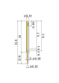 JCC Small Size Round Socket Pin 0.21-0.35mm Au Plated - Image 2