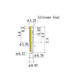 Small Size Round Socket Pin (0.30-0.52mm) with Au Plating - Image 1