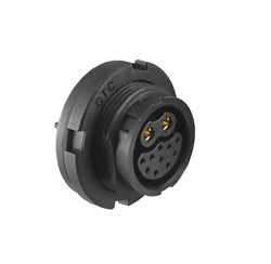 Round IP67 Waterproof Hybrid Panel Connector - Image 1