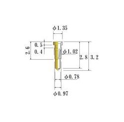 JCC Small Size Socket Pin 0.30-0.52mm Round Plug Diameter - Image 1