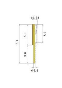 JCC Small Size Round Socket Pin - Acceptable Plug Diameter 0.30-0.52mm - Image 1