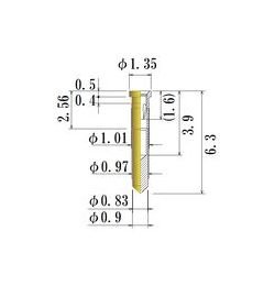 JCC Small Size Socket Pin - 0.40-0.47mm Acceptable Plug Diameter - Image 1