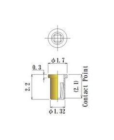 JCC 0.38-0.60mm Through Hole Short Socket Pin - Image 1