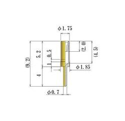 Medium Size Socket Pin with Au Plating - 0.95-1.09mm Diameter - Image 2