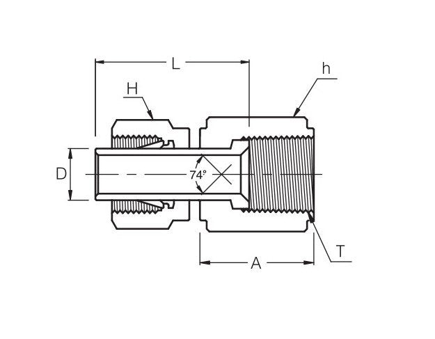 SUPERLOK® SAF Series Tube Fitting Connector - Image 2