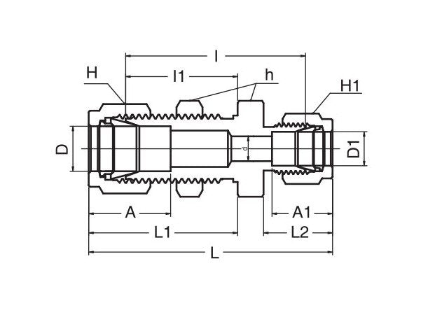 SUPERLOK SBHRUI Series 3/8 in Tube Bulkhead Reducing Union - Image 2