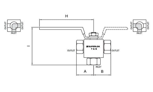 High Pressure Ball Valve SBVH360-3 Series, 19.0mm Orifice, 1in MNPT - Image 4
