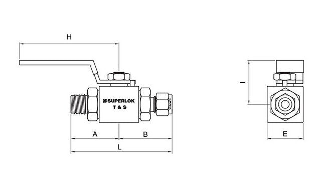 High Pressure Ball Valve SBVH360 10.0mm Orifice, 1/4" FNPT - Image 2