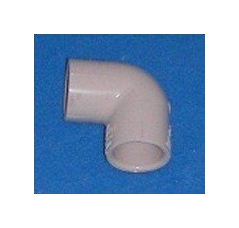 1/2 Inch Schedule 40 Gray PVC 45 Degree Elbow - Image 1