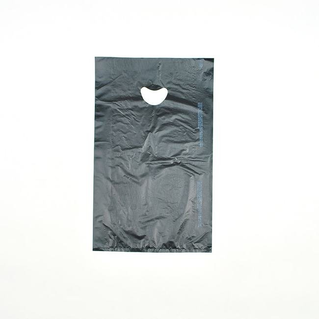 Plastronic® Black Handle Merchandise Bag (Case of 500) - Image 1