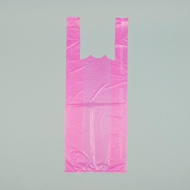 Magenta HDPE T-Shirt Bag CT1824M - Image 1