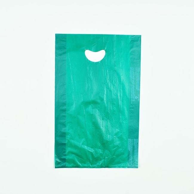 Green Die-Cut Handle Merchandise Bag - Image 1