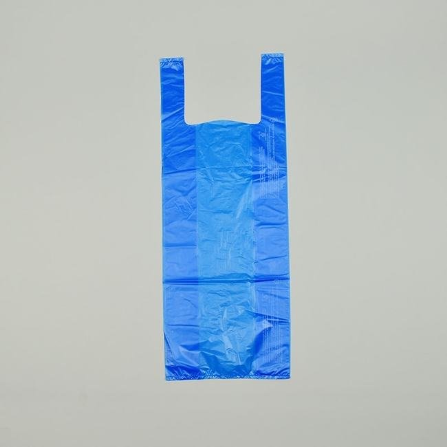 Blue T-shirt Bag - 9x5x23 Inch - Pack of 1,000 - Image 1