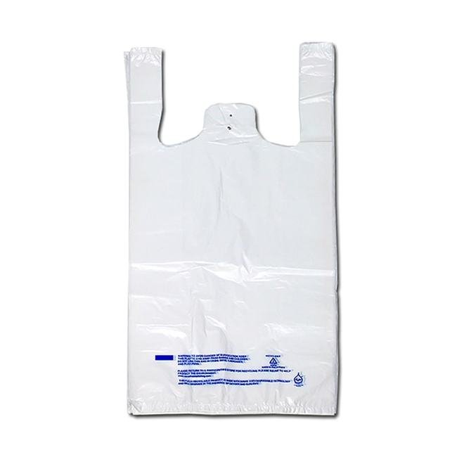 White High Density T-Shirt Bag Pack - Pack of 1000 - Image 1