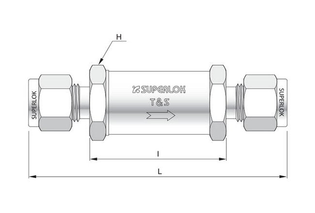 SIF Series 10.4mm Micron Inline Filter with SUPERLOK Inlet Connections - Image 2