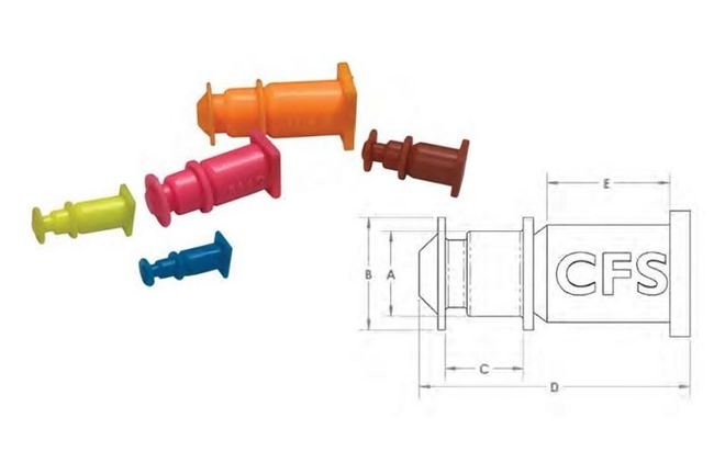 Neon Rusty Red Silicone Weld Nut Plug PWNP-M10 - Image 1