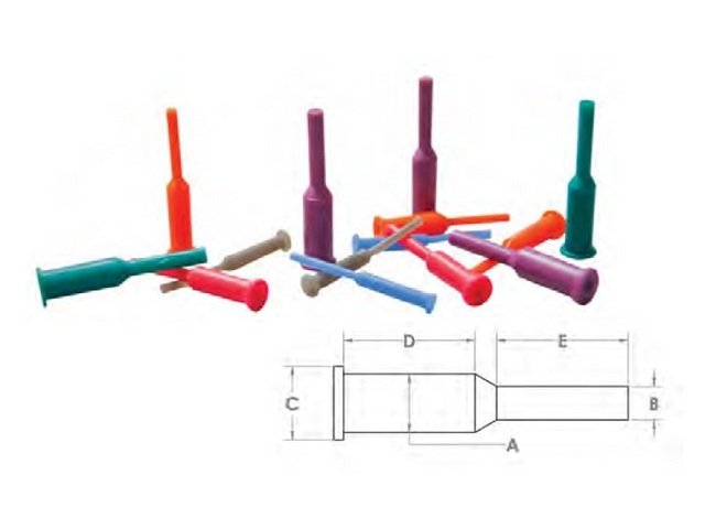 Clear Silicone Flange Pull Plug 0.170 Inch SFPP170 - Image 1