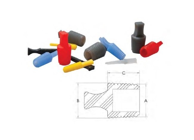 Black Silicone Flangeless Plug SFP0312 - Pack of 250 - Image 1
