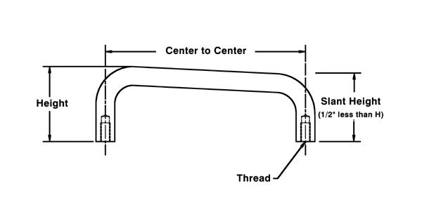 Slanted Stainless Steel Threaded Round Standoff - Image 2