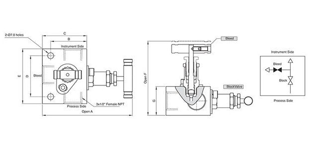 316 Stainless Steel Instrumentation Manifold Valve - Image 2