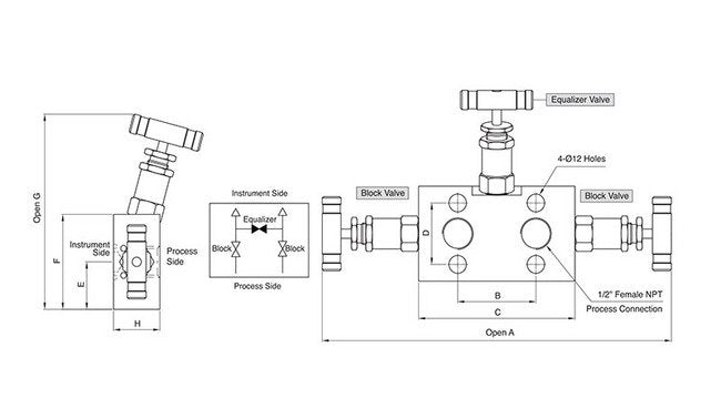 SM3V Series Vertical Instrumentation Manifold Valve - Image 2