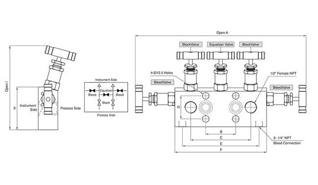SM5V Series Vertical Instrumentation Manifold Valve - Image 2