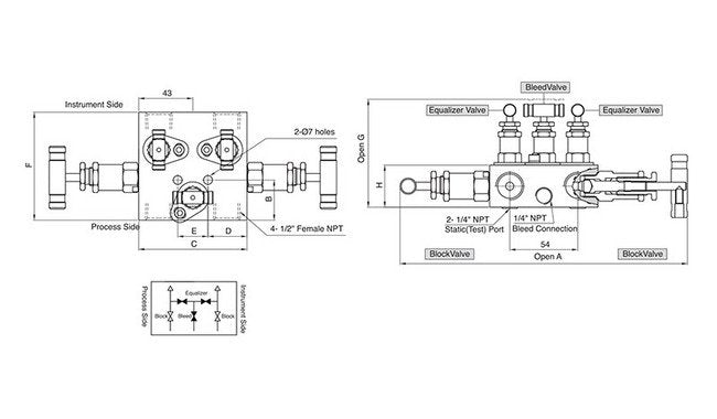 SM5V Series Remote Mounting Instrumentation Manifold Valve - Image 2
