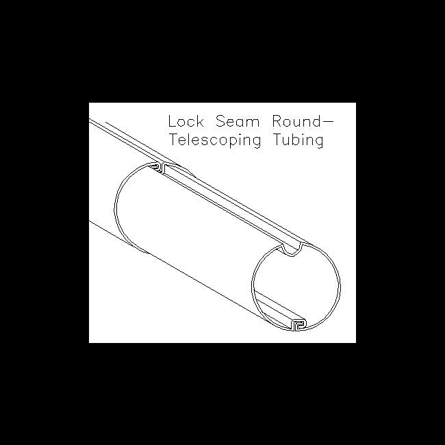 Telescopic Round Lock Seam Tubing - Image 2