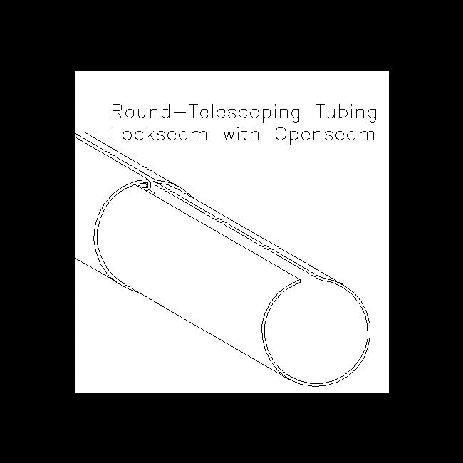 Telescopic Round Tubing with Lock Seam Mechanism - Image 2