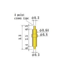 Double Ended Spring Probe Pin - Outer Diameter 0.70-0.99mm - Image 2
