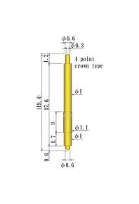 Precision Double Ended Spring Probe Pin, 1.0-2.19mm Dia - Image 2
