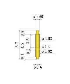 Double Ended Spring Probe Pin, 1.0-2.19mm OD - Image 2